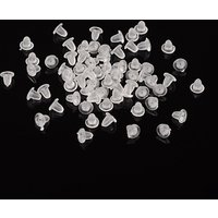 Plastic Ear Nuts Earring Backs Clear 12000pcs — Jewelry Findings