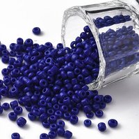 Perles en Verre, Perles Opaques Bleues pour la Fabrication de Bijoux — Perles à bijoux