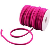 Soft Nylon Cord, Flat, Medium Violet Red, 5x3mm, 21.87 yards