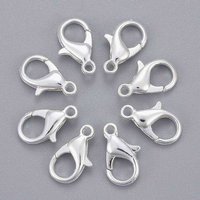 Attaches de homard et attaches à déclenchement perroquet en alliage plaqué argent — Accessoires pour bijoux