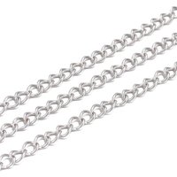 Tarnish Resistant 304 Stainless Steel Twist Chains 4x3x0.6mm — Chains, Wire & Cord