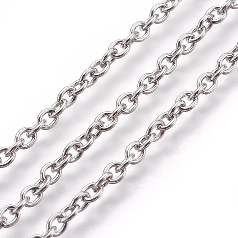 304 Stainless Steel Unwelded Cable Chains with Spool, 164 Feet — Chains, Wire & Cord