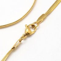 Collier en Chaîne Herringbone en Acier Inoxydable 304 pour Homme Ion Plating — Collier pendentif