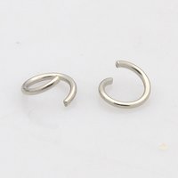 Anneaux ouverts en acier inoxydable 304, 18 Gauge, 6x1mm — Accessoires pour bijoux