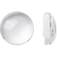 Transparent Glass Cabochons, Half Round/Dome, Clear, 7.5-8x3mm