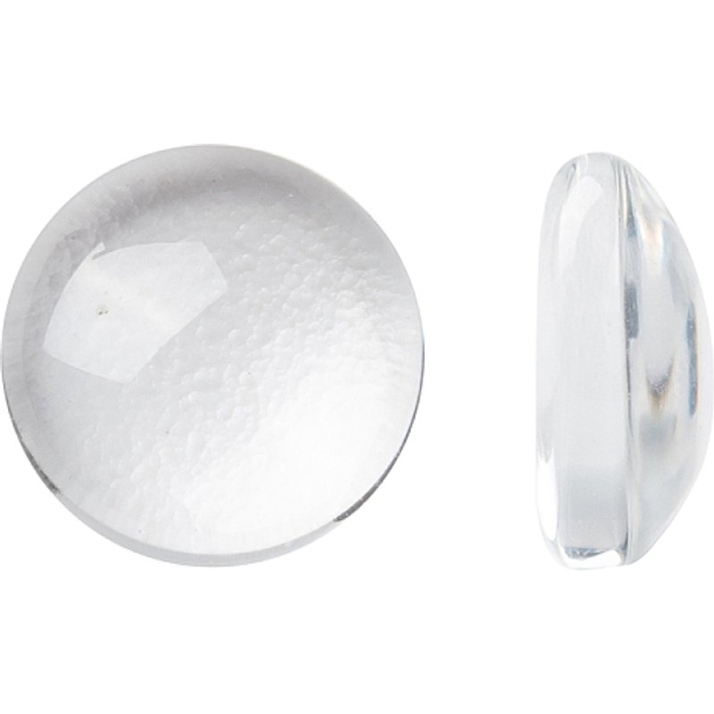Cabochons en verre transparent, demi-rond/dôme, clair, 7,5-8x3mm — Pierres précieuses en vrac