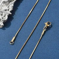 Ion Plating 304 Stainless Steel Snake Chain Necklace 17.7 inch