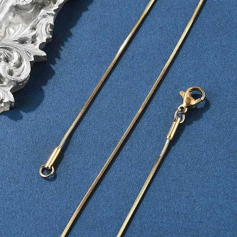 Collier en Chaîne Serpentine en Acier Inoxydable 304 17,7 pouces — Collier pendentif