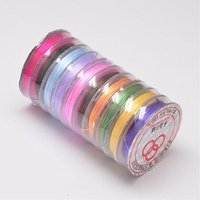 Fil Élastique Cristal Plat pour Fabrication de Bracelets Élastiques, 10m