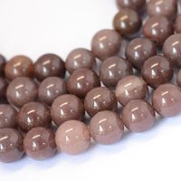 Fils de perles rondes en aventurine violette naturelle, 6-6,5mm, 15 pouces — Perles à bijoux