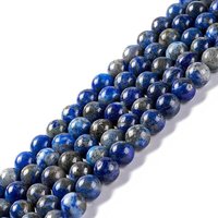 Brins de perles rondes en lapis-lazuli naturel, 6mm, 15 pouces — Perles à bijoux