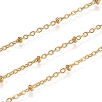 Chaînes en Acier Inoxydable 304 avec Perles Rondelles Ion Plating — Chaînes, fils et cordons