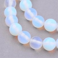 Fil de perles d'Opalite, rond 4-4.5mm, trou 0.8mm, 86-88pcs — Perles à bijoux