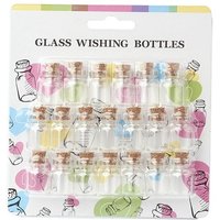 Bouteilles à Souhaits en Verre Transparent avec Bouchon en Liège — Rangement et présentation