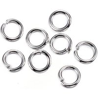 304 Stainless Steel Tarnish Resistant Open Jump Rings, 4x0.8mm — Jewelry Findings