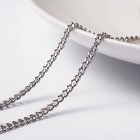 Chaînes Curb Tordues en Acier Inoxydable 304, Non Soudées, Rouleau de 32,8 Pieds