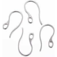 Crochets de Boucles d'Oreilles en Acier Inoxydable 304 avec Boucle Horizontale