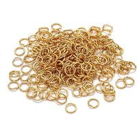 Anneaux Brisés en Acier Inoxydable 304, Plaqué Or 18k, 24 Gauge — Accessoires pour bijoux
