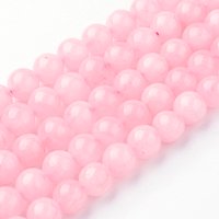Fils de Perles de Quartz Rose Naturel, Ronds, 8-8,5mm, Trou de 1mm — Perles à bijoux