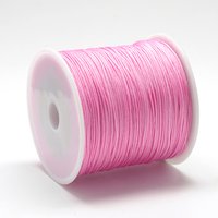 Fil en nylon Corde de nouage chinois Rose vif 0.8mm 100m rouleau