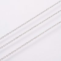 304 Stainless Steel Cable Chains, Soldered, Flat Oval, 32.8 Feet — Chains, Wire & Cord