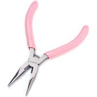 45# Carbon Steel Jewelry Pliers and Wire Cutter, Pink — Jewelry Making Tools