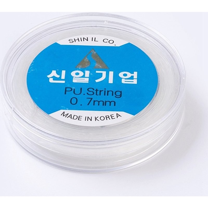 Fil Élastique Cristal Coréen pour Fabrication de Bijoux, Transparent, 0.7mm — Chaînes, fils et cordons