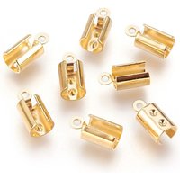 Embouts de Crimp Pliables en Acier Inoxydable 304 avec Plaquage en Or 18K