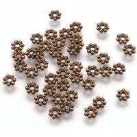 Perles Espacées Marguerite en Alliage de Style Tibétain — Perles à bijoux