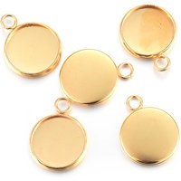Réglages de cabochon en acier inoxydable 304 Rack Plating — Accessoires pour bijoux