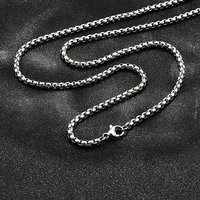 Collier en Chaîne Boîte en Acier Inoxydable 304 23,6 pouces — Collier pendentif