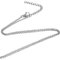 Collier en chaîne en acier inoxydable 304 avec fermoir à ressort — Collier pendentif