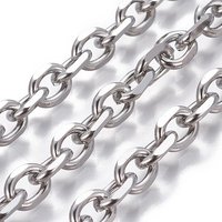 Chaînes de câble en acier inoxydable 304, coupe diamant, non soudées