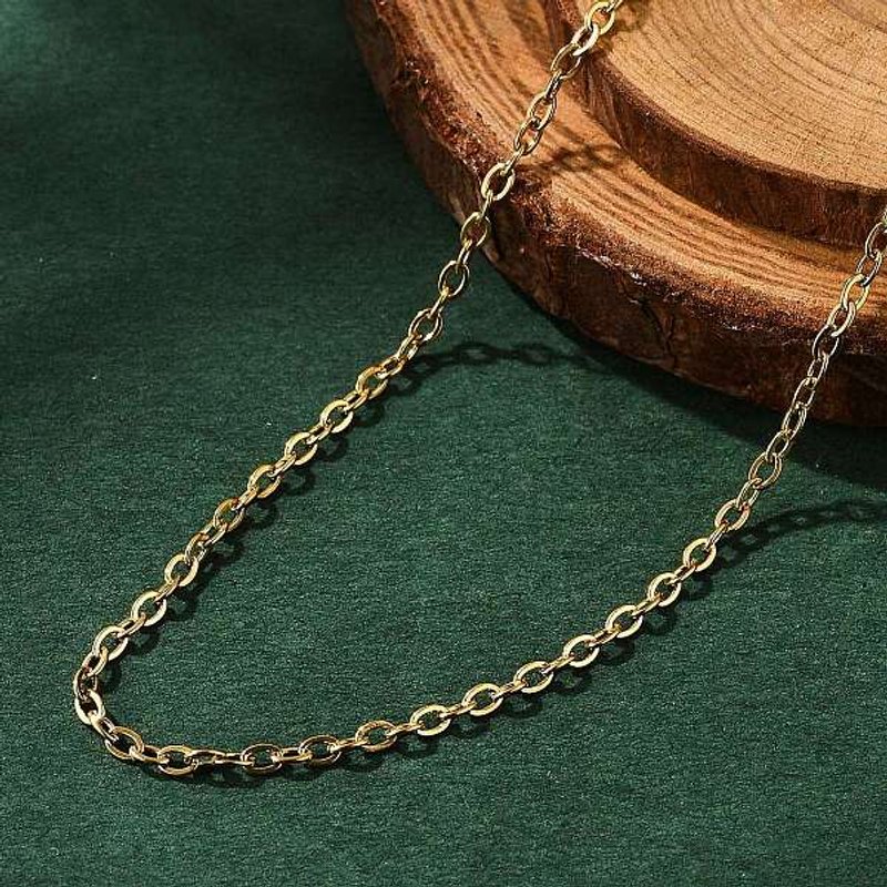 Collier en chaîne en acier inoxydable 304 avec plaquage ionique de 23,6 pouces — Collier pendentif