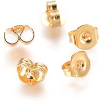 Embouts d'oreilles en acier inoxydable 304, plaqués or 18K — Accessoires pour bijoux