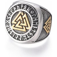 Bagues Sceau en Acier Inoxydable 304 pour Hommes avec Symbole Valknut Viking — Bijoux fantaisie