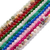 Brins de Perles en Gemmes Naturelles, Pierre Mixte, Ronde, 6mm — Perles à bijoux