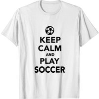 T-shirt Keep Calm et Joue au Soccer pour Hommes — T-shirts pour hommes