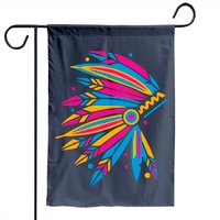 Chieftain's Headdress Garden Flag