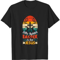 Vintage Egg Silly Rabbit Easter Is For Jesus T-Shirt for Men