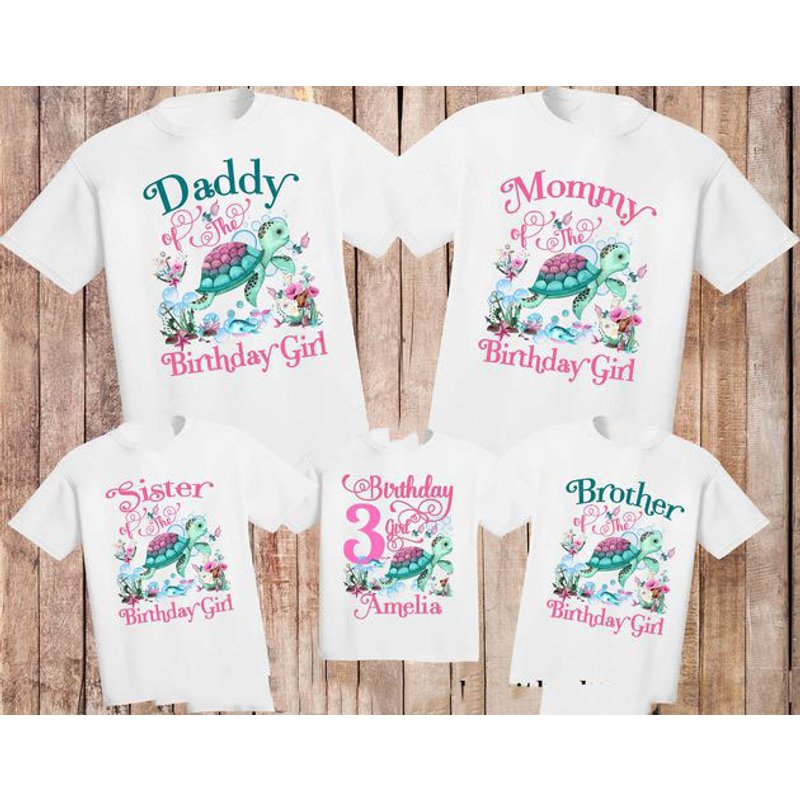 Sea Turtle Birthday Shirt for Men in Dark Chocolate — Mens T Shirts