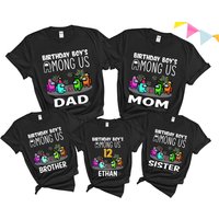 T-shirt d'anniversaire Among Us pour hommes - T-shirt assorti en famille — T-shirts pour hommes