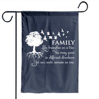 Drapeau de jardin Arbre de réunion familiale et amicale — Drapeaux décoratifs