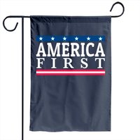 Drapeau de Jardin America First pour Usage Extérieur