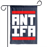 Antifa White Garden Flag — Decorative Flags