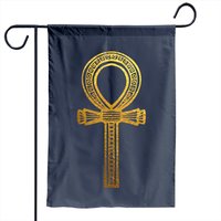 Drapeau de jardin Ankh Hiéroglyphes égyptiens Ancienne Égypte