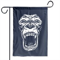 Drapeau de jardin Gorilla Face Angry Gorilla