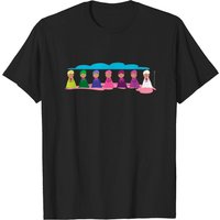 T-shirt Seven Spiritual Rays pour hommes en noir
