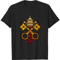 T-shirt Vatican pour hommes en noir — T-shirts pour hommes