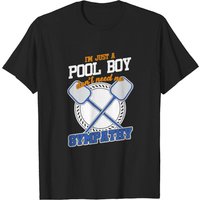 Je suis juste un garçon de piscine T-shirt drôle de nettoyage de piscine — T-shirts pour hommes